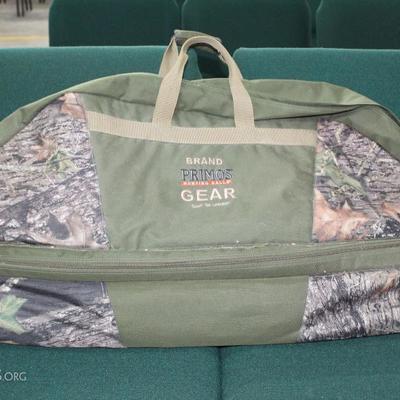 Hunting bag filled with airsoft supplies