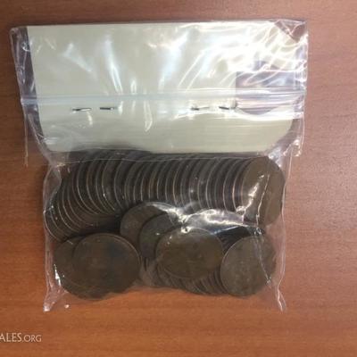50 wheat back pennies