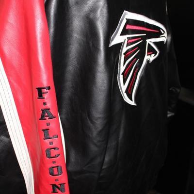 Leather Falcons jacket