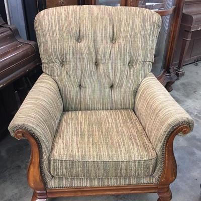 High back accent chair