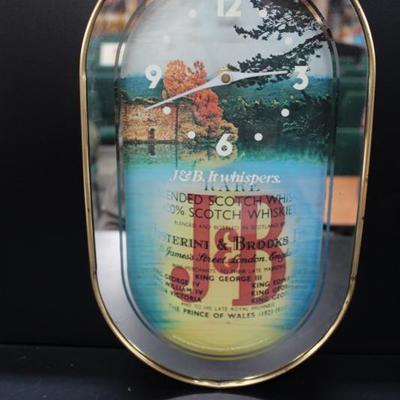 J&B Scotch clock