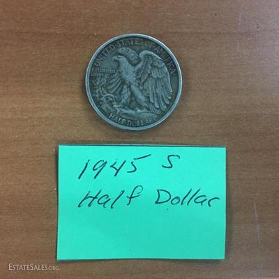 1945 S Half dollar