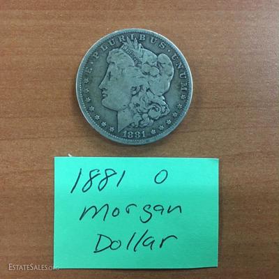 1881 O Morgan dollar