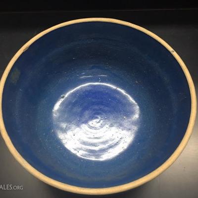 Blue pottery bowl