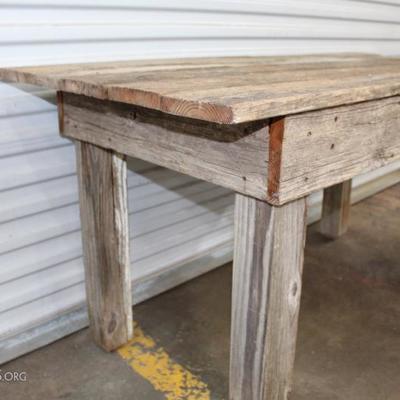 Primitive farmhouse table