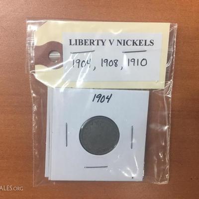 Liberty V nickels