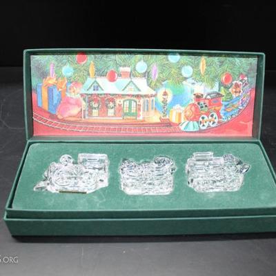 Waterford crystal train set