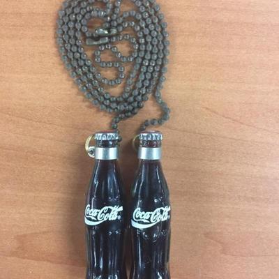 Coca-Cola glass fan pulls