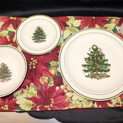 Stoneware Christmas dishes