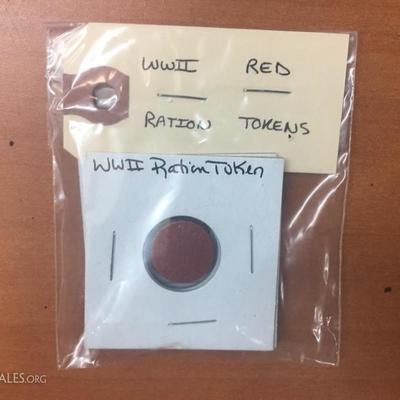 WWII Red Ration tokens