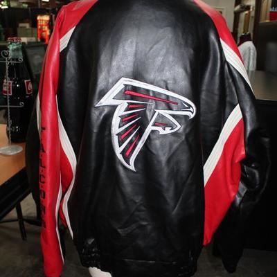 Leather Falcons jacket