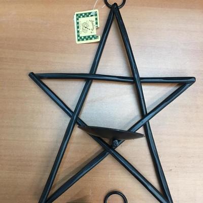 Metal star candleholders