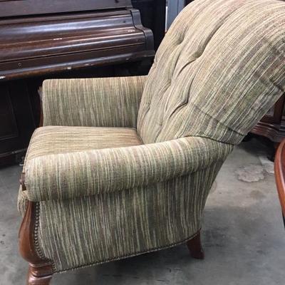High back accent chair