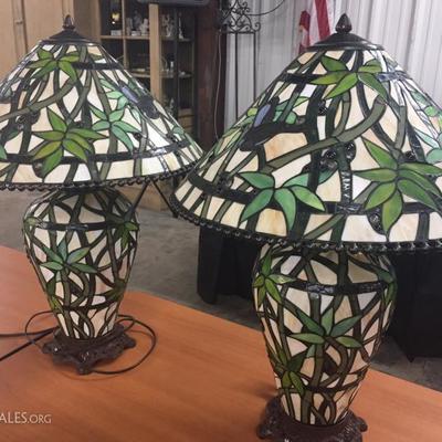 Stained glass style lamps