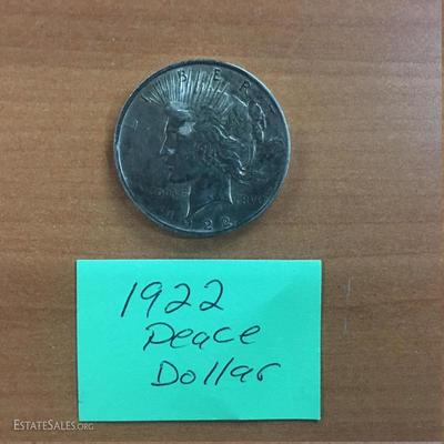 1922 Peace dollar