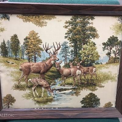 Fabric deer picture