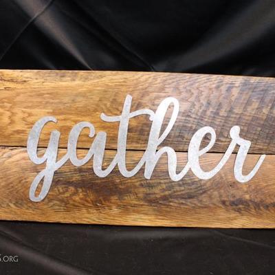 Oak Gather sign