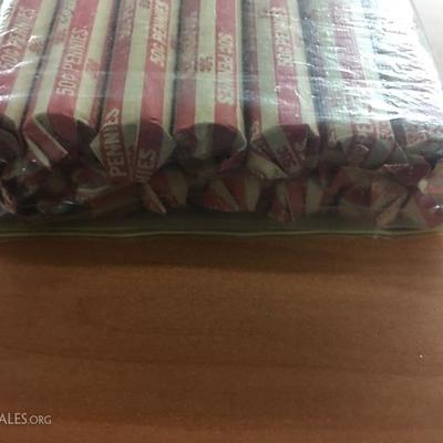 15 wheat penny rolls