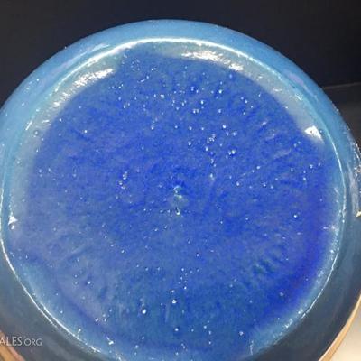 Blue pottery bowl