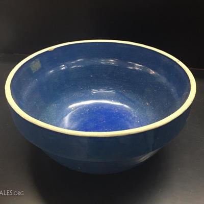 Blue pottery bowl