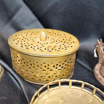 Brass box lot