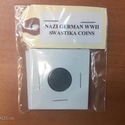 Nazi German WWII Swastika coins