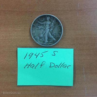 1945 S Half dollar
