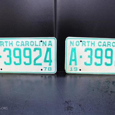North Carolina uncirculated tags