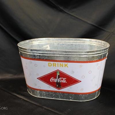 Metal Coca-Cola tub