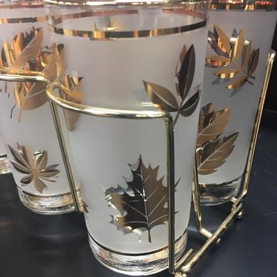 Gold leaf depression glasses
