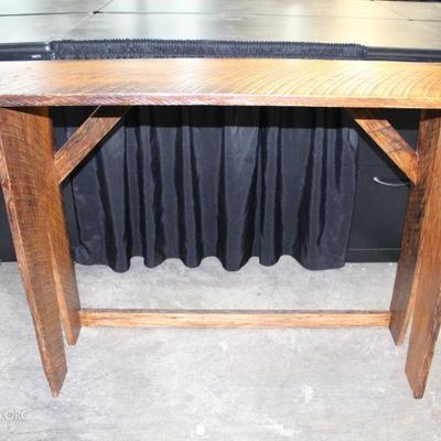 Oak console table