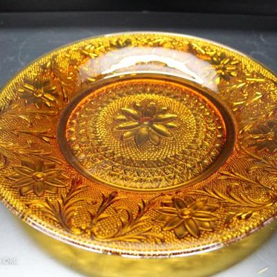 Tiara Indiana amber glass dishes