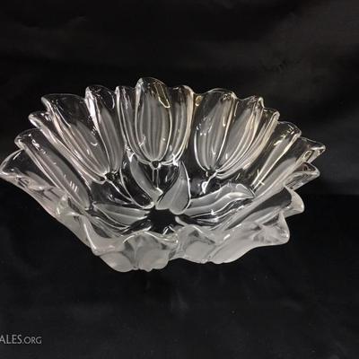 Glass tulip bowl