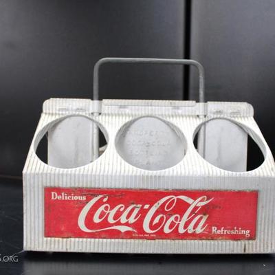 Aluminum Coca-Cola 6 pack carrier