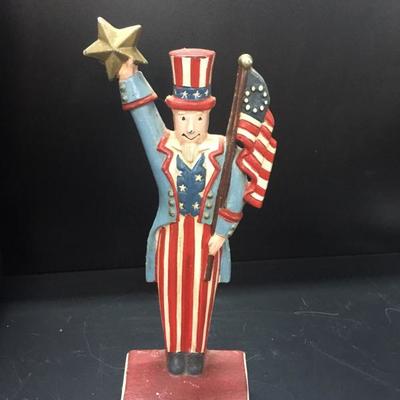 Liberty cast iron doorstop