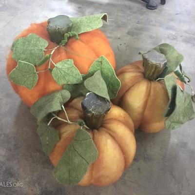 Fabric pumpkins
