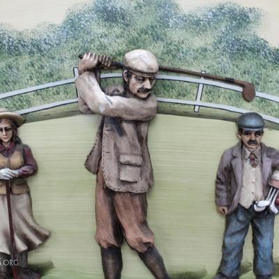 3D golf art sign