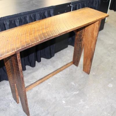 Oak console table