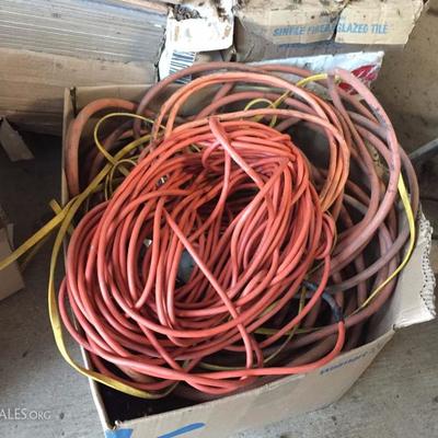 Extension cords.