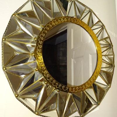 Hollywood Regency style wall mirror