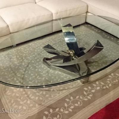 DESIGNER GREG SHERES LIMITED EDITION STAINLESS STEEL COFFEE TABLE LIMITED EDITION 70/300