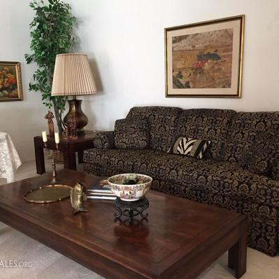 Ethan Allen custom upholstered sofa