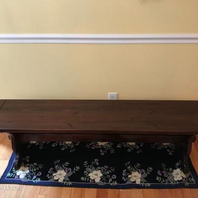 Bench included with table