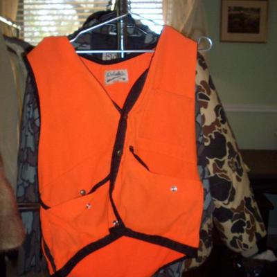 Ladies Orange hunting vest size Sm. - Med.