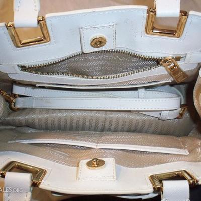 Interior view of Prada purse