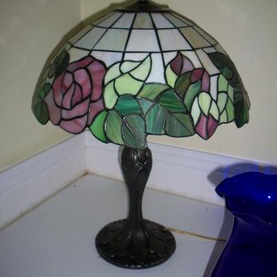 Modern stained glass lamp