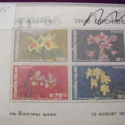 Thailand Orchid stamps