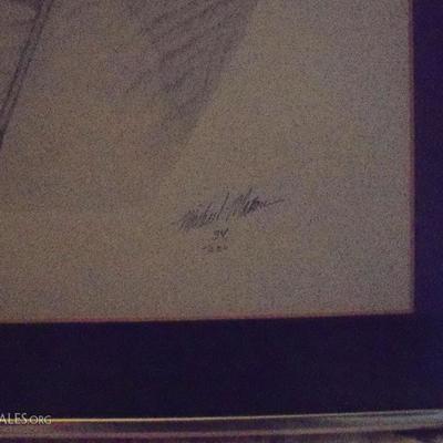 Signature on Golfer's print #2