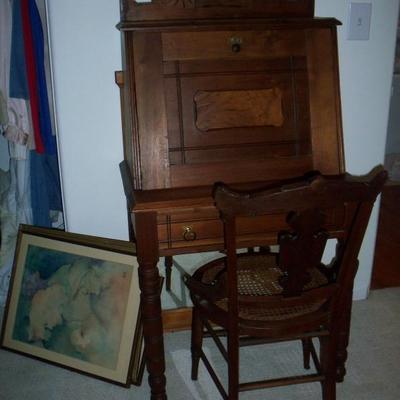 Antique/Vintage Desk with chair