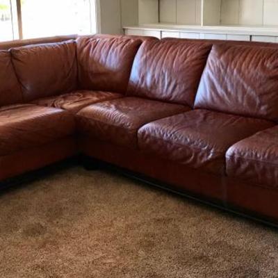 Leather Sofa 3 Piece Sectional